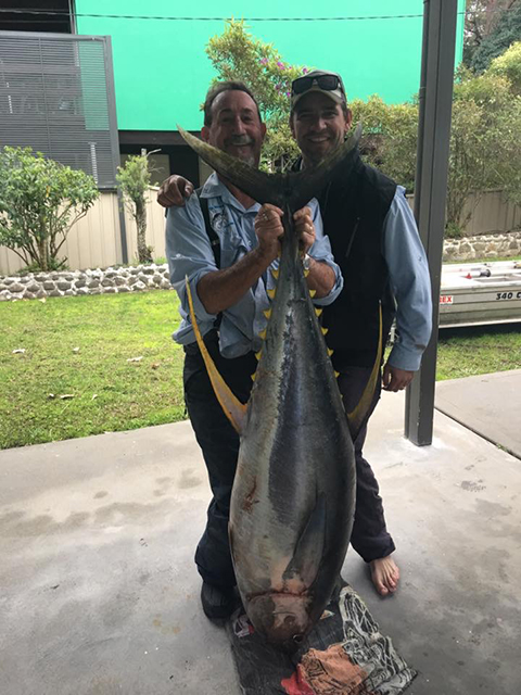 ANGLER: Glenn Byrne SPECIES: Yellowfin Tuna WEIGHT: 61kg LURE: JB Dingo.